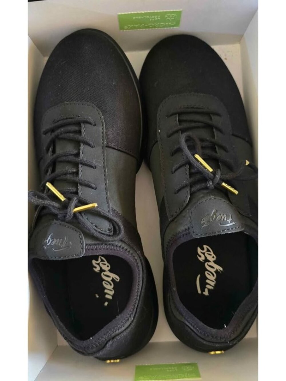 Fuego Dance Shoes: Women 10 Men 8.5 All-Black Split-sole - Picture 6 of 7